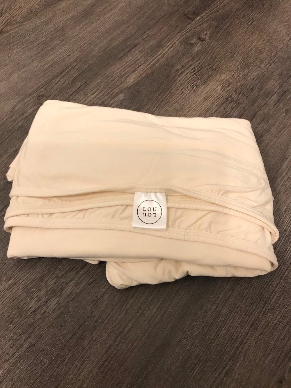 Lou Lou Cream Swaddle Blanket